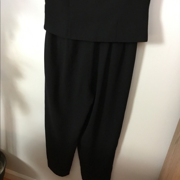 Liz Claiborne size 4 black jumpsuit w/silver detail & zippered lining … - Picture 11 of 16